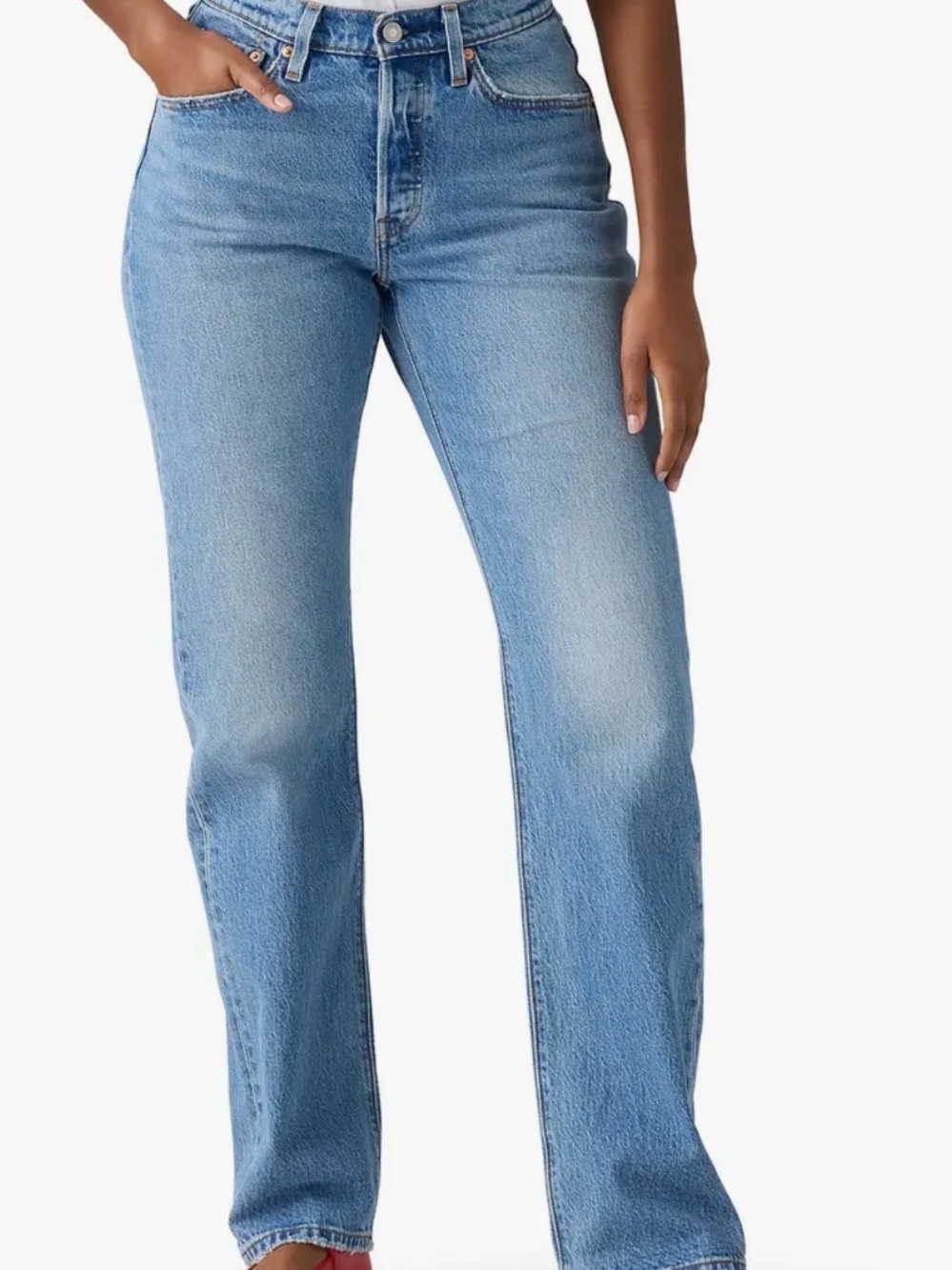 Levi's Women’s 501 Curve straight leg jeans 25 X 30 never worn